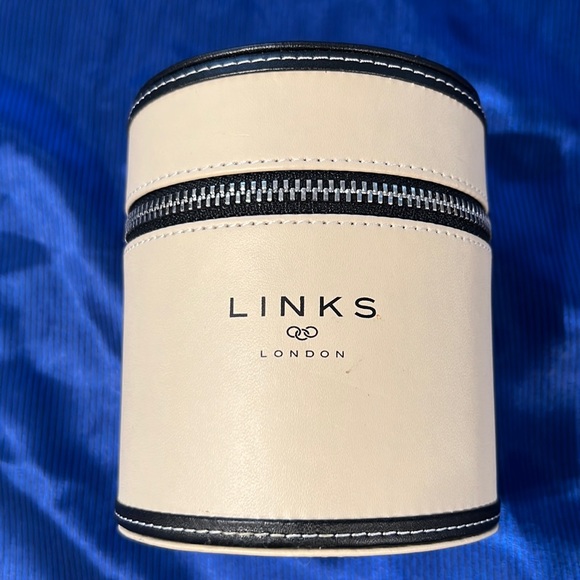 Links London Jewelry Links London Round Zipper Around Cream Leather